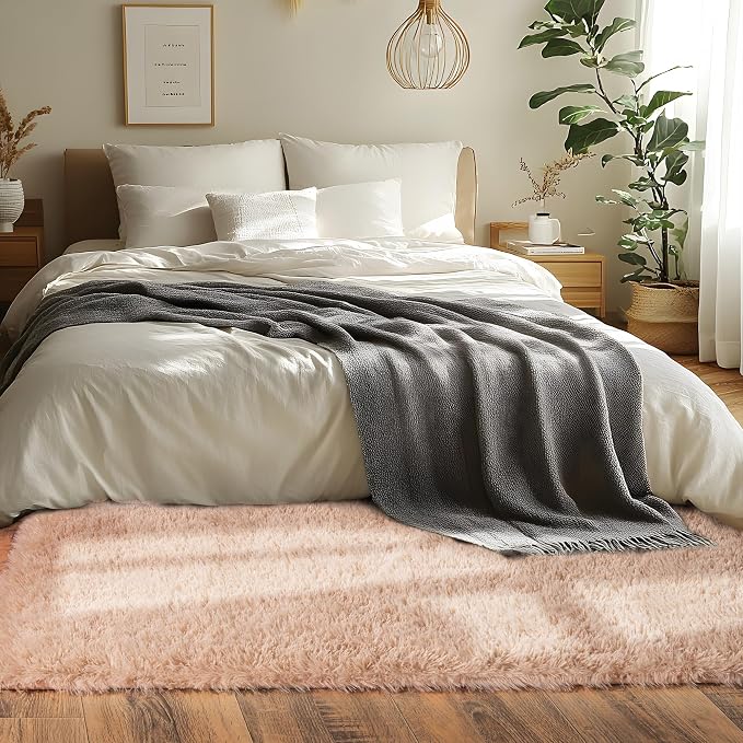 Runner Rugs for Bedroom 2x6 Rug Runners for Hallways Non Slip Soft Shag Bedside - Image 2