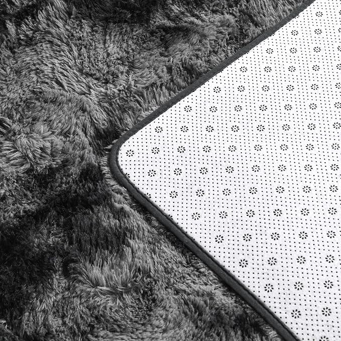 Large Shag Area Rugs 6 x 9, Tie-Dyed Plush Fuzzy Rugs - Image 6