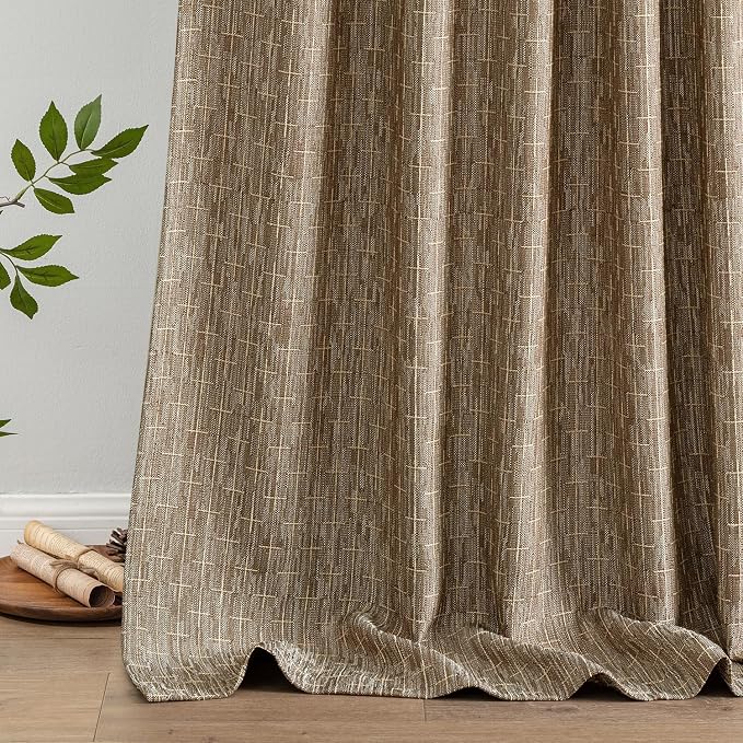 MIULEE Decorative Back Tab Linen Curtains - Image 6