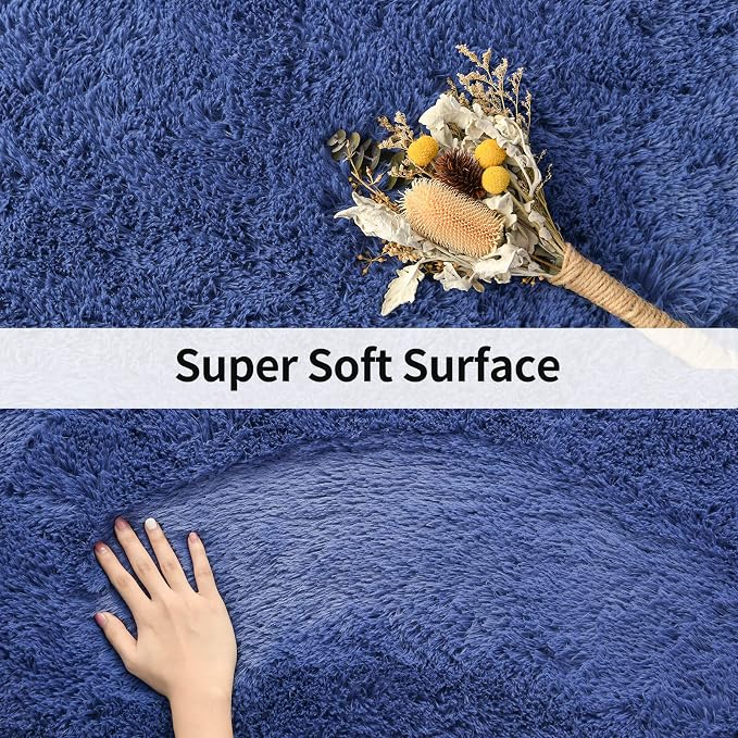 Merelax Soft Modern Indoor Large Shaggy Rug - Image 7