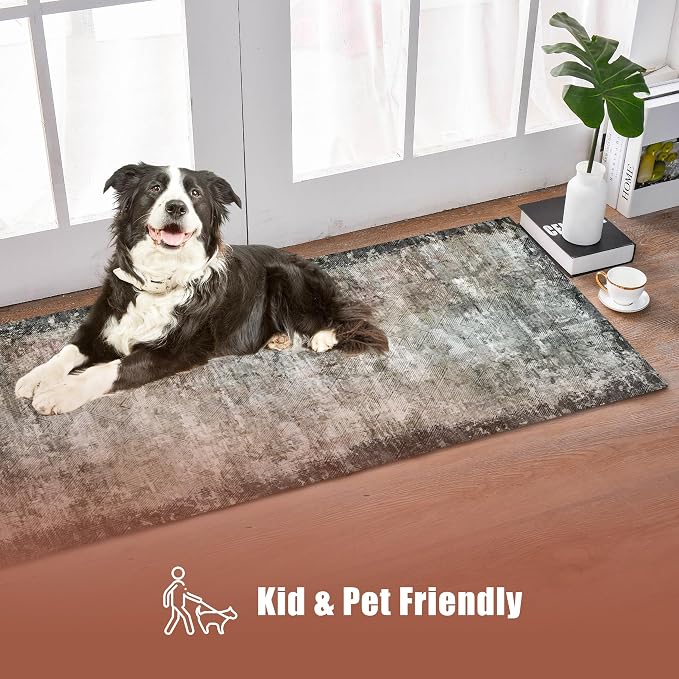YARNSCAPE 2'6'' x 8' Washable Area Rug - Image 5