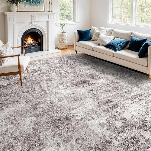 12x12 Square Living Room Area Rug by Puino