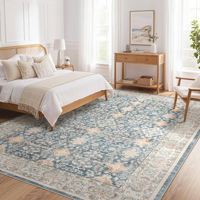 Vintage Living Room Area Rug 9x12 - Image 8