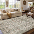 GarveeHome Washable Rugs 5x7 Vintage Floral Area Rugs by GarveeHome