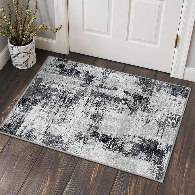 GENIMO 2x3 Rugs for Entryway Entrance, Modern Machine Washable Rug Ultra Soft by GENIMO
