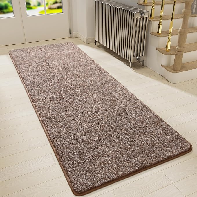 Keeko Soft 2x6 Runner Rug Brown, Bedside Rugs - Image 2