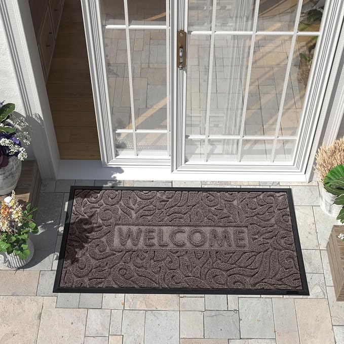 Yimobra Large Welcome Mat 47x24, Waterproof Non-Slip Outdoor Mats - Image 6