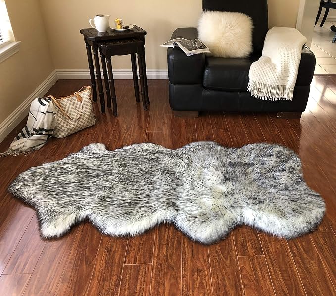 Free Shape Luxury Soft Fluffy Shag Area Rug Single and a Half 2'x4', 60x120cm - Image 5