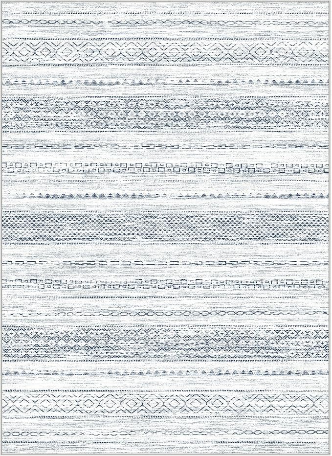 Nakagishi 8x10 Area Rugs Living Room: Washable Boho Large Neutral Soft - Image 7