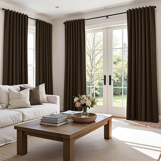 Guken 100% Blackout Curtains 96 Inch Length 2 Panels Set - Image 9