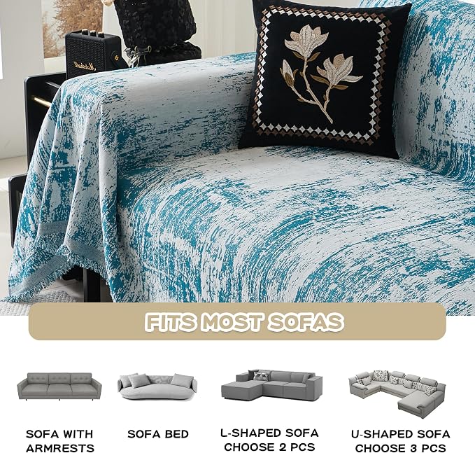 MEETSKY Couch Cover Boho Sofa Covers Couch Covers - Image 8