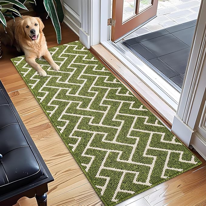 hicorfe Dirt Trapper Indoor Doormat, Non Slip Backing Washable Door Mats by Hicorfe