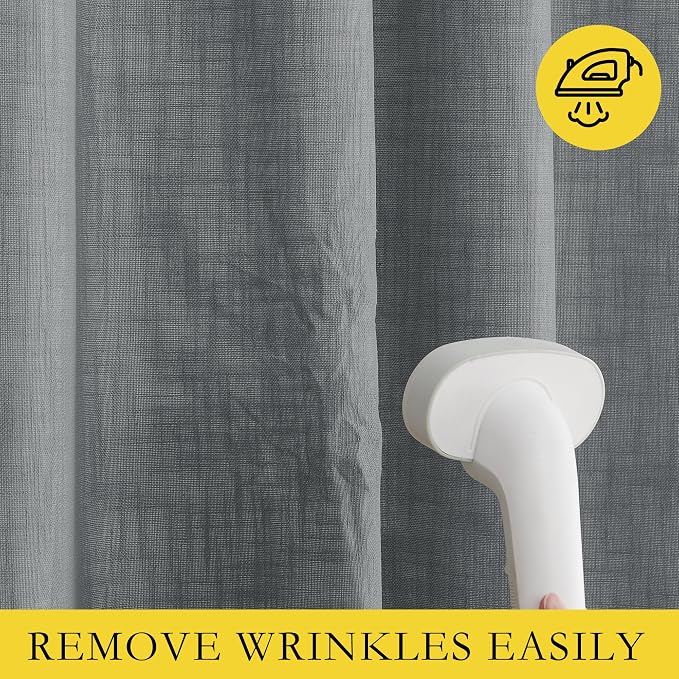 NICETOWN Linen Blackout Curtains - Image 6