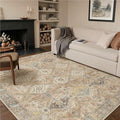 GENIMO 5x7 Area Rugs for Living Room, Machine Washable Non Slip Vintage Rugs by GENIMO