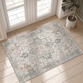 GENIMO Area Rug 20x32 inch Doormat, Machine Washable Low Pile Rugs, Small Retro by GENIMO