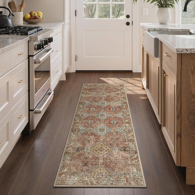 GENIMO Runner Rug 2x5 Non Slip Machine Washable Hallway Runner Rug, Low Pile - Image 3