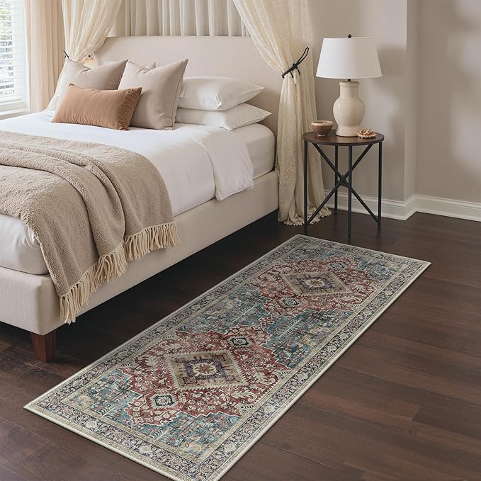 GENIMO 2X5 Washable Vintage Runner Rug by GENIMO