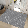 3x5 Area Rug Washable Entryway Rug Non Slip Modern Tear and Stain Resistance No by TTelephant