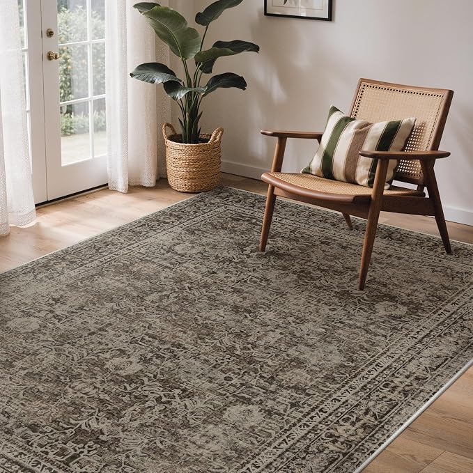 GENIMO 8x10 Area Rug Machine Washable Boho Rug - Image 2