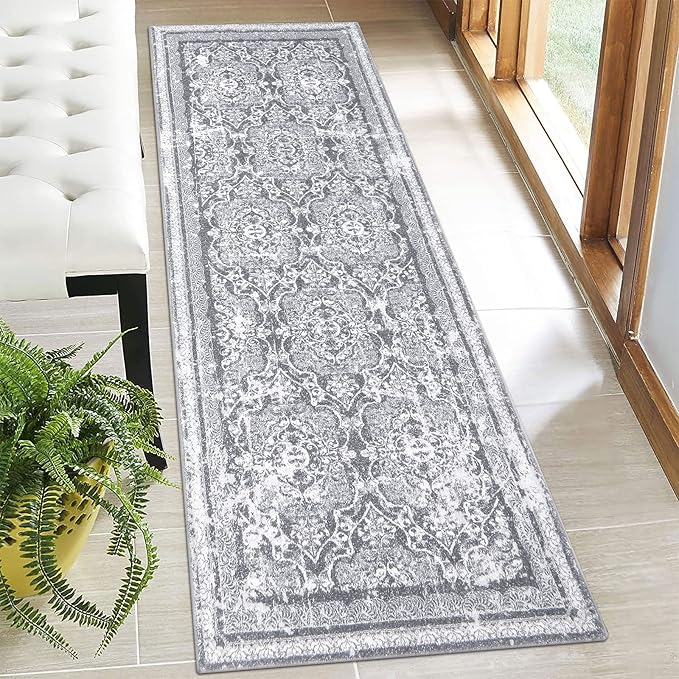 Vaukki Hallway Runner Rug, Vintage Shaggy Soft Laundry Rug 2' x 6', Non Slip by Vaukki