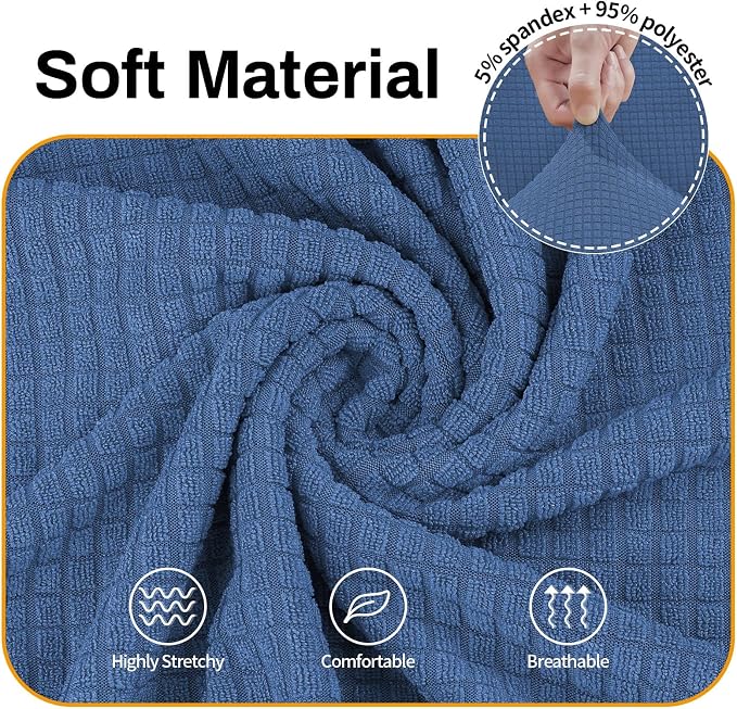 Asnomy Sofa Covers for 2 Cushion Couch Stretch loveseat Covers Slipcovers - Image 3
