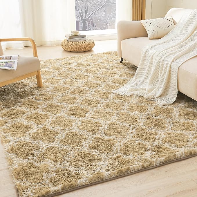Litanika 6x9 Geometric Shag Area Rug by Litanika