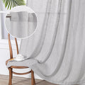 MYSKY HOME Grey Curtains 84 Inch Length, Living Room Curtains & Drapes Boho by MYSKYHOME