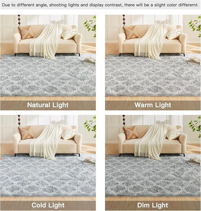 Litanika 8x10 Geometric Shag Area Rug - Image 7