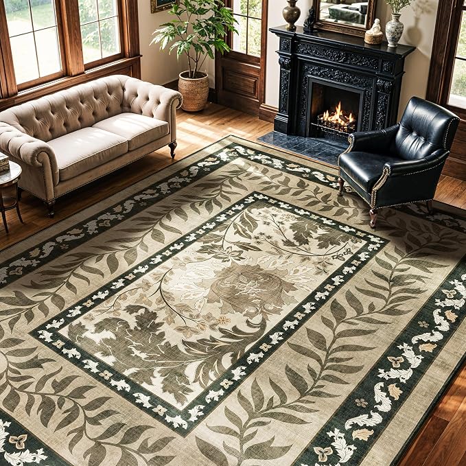 LIANLAM Washable Rug Area Rugs for Living Room by LIANLAM