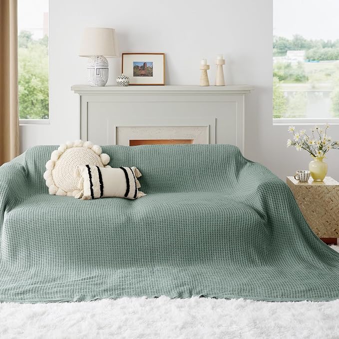 Bedsure Gentlesoft 100% Cotton Big Blanket Oversized King - Image 5