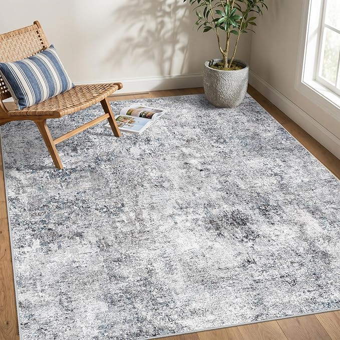 6 Square Area Rug: Washable Low Pile Carpet - Image 8