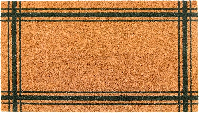 KAF Home Coir Doormat with Heavy-Duty, Weather Resistant, Non-Slip PVC Backing by KAFHome