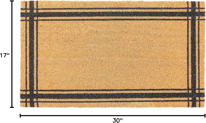 KAF Home Coir Doormat, Heavy-Duty, Weather Resistant, Non-Slip PVC Backing - Image 2