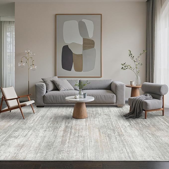 Area Rugs 8x10 for Living Room Bedroom, Modern Abstract Machine Washable Rug - Image 3