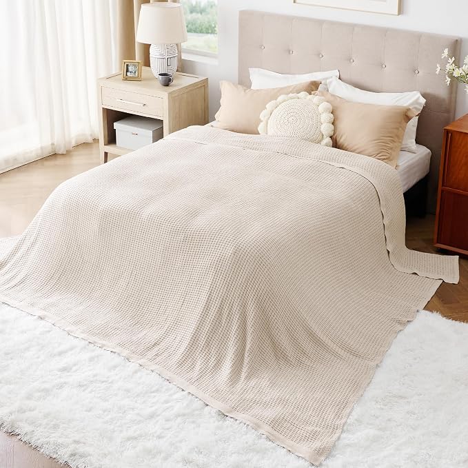 Bedsure Gentlesoft 100% Cotton Big Blanket Oversized King - Image 3