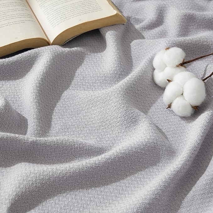 Bedsure GentleSoft 100% Cotton Blanket King Size by BEDSURE