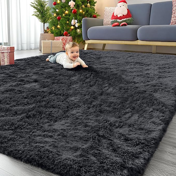 OLANLY 8x9 Machine Washable Large Area Rugs by OLANLY