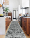 Wonnitar Moroccan Hallway Runner Rug 10 ft, Machine Washable 2'6"x10' Long by Wonnitar
