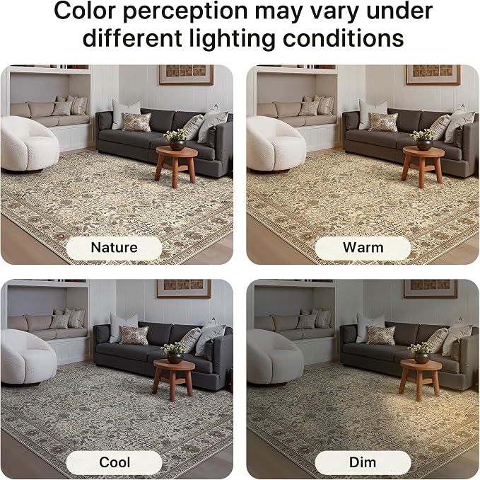 Bavni Area Rugs 5x7, Machine Washable Rugs - Image 8