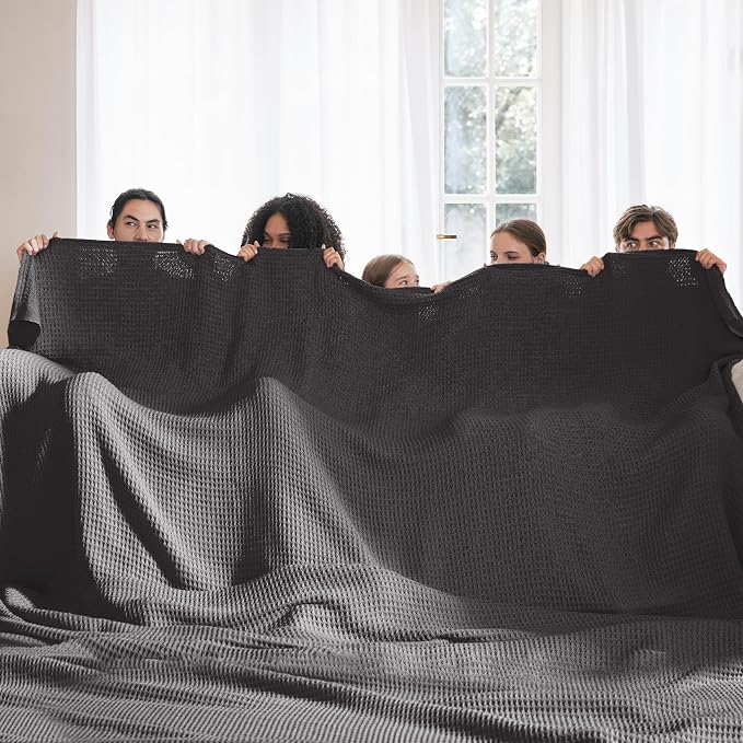 Bedsure Gentlesoft 100% Cotton Big Blanket Oversized King - Image 2