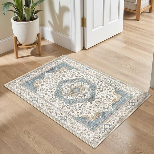 2x3 Washable Entryway Rug: Non-Slip Soft Small Indoor Area Rug by homewill