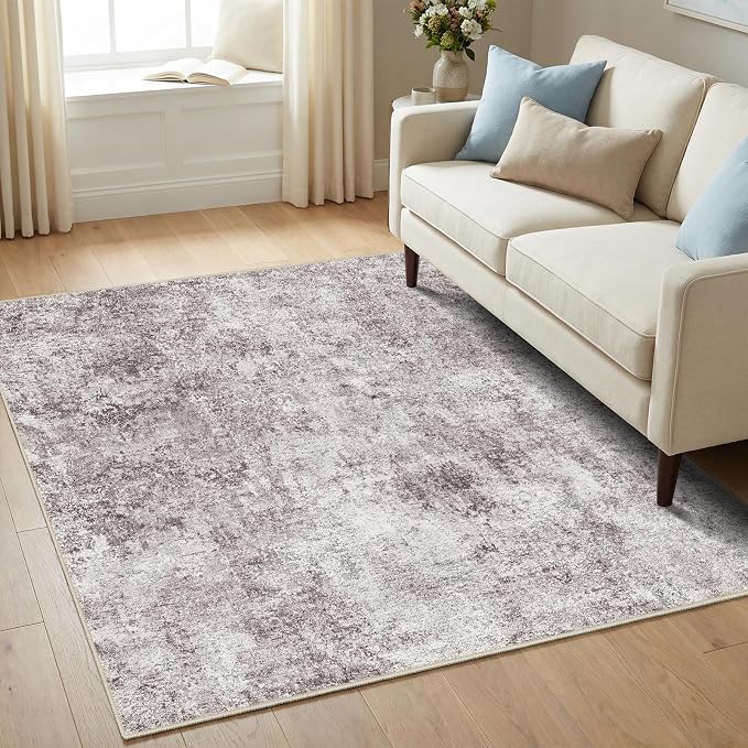 5 Square Area Rug: Washable Low Pile Carpet - Image 8