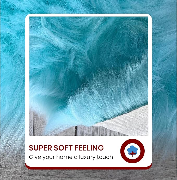 Free Shape Luxury Soft Fluffy Shag Area Rug Octo 8 Pelts 6'x8', 180x240 cm - Image 5
