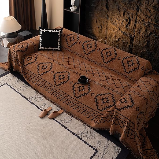 VClife Bohemian Sofa Covers Chenille Couch Cover - Image 9