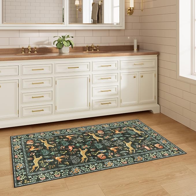 DUKINO 2x4 Rug for Hallway, Washable Kitchen Runner Rug - Image 7