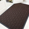 OLANLY Front Door Mat Outside Entrance 59x34, Heavy Duty Sturdy Natural Rubber by OLANLY