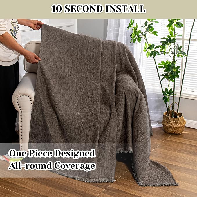 MEETSKY Oversized Chair Cover Small Couch Cover Chair Covers Armchair - Image 2