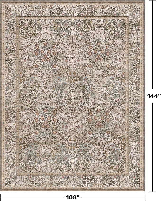 Washable 9x12 Living Room Rug - Image 2