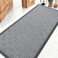 OLANLY Front Door Mat Outside Entrance 59x23, Heavy Duty Sturdy Natural Rubber by OLANLY