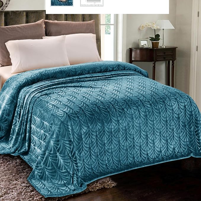 Whale Flotilla Flannel Fleece Queen Size Blanket by WHALEFLOTILLA